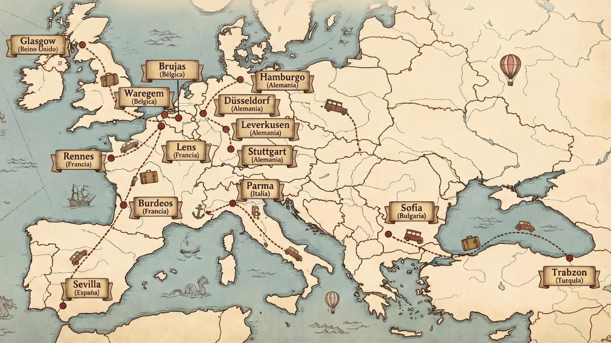 <![CDATA[La ruta europea de Osasuna: un viaje por todas las ciudades donde dejó su huella en competiciones internacionales]]>