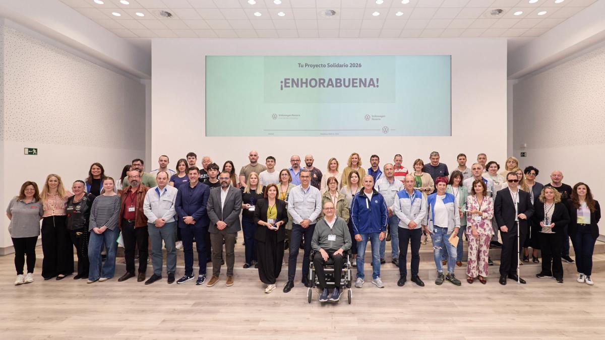 <![CDATA[Volkswagen Navarra y su Comité de Empresa destinan 56.000 euros a 26 proyectos sociales]]>