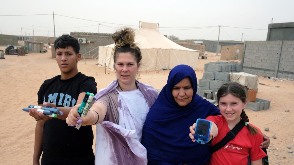<![CDATA[Una enfermera y una niña navarras viajan a los campamentos de refugiados saharauis para visibilizar la diabetes]]>