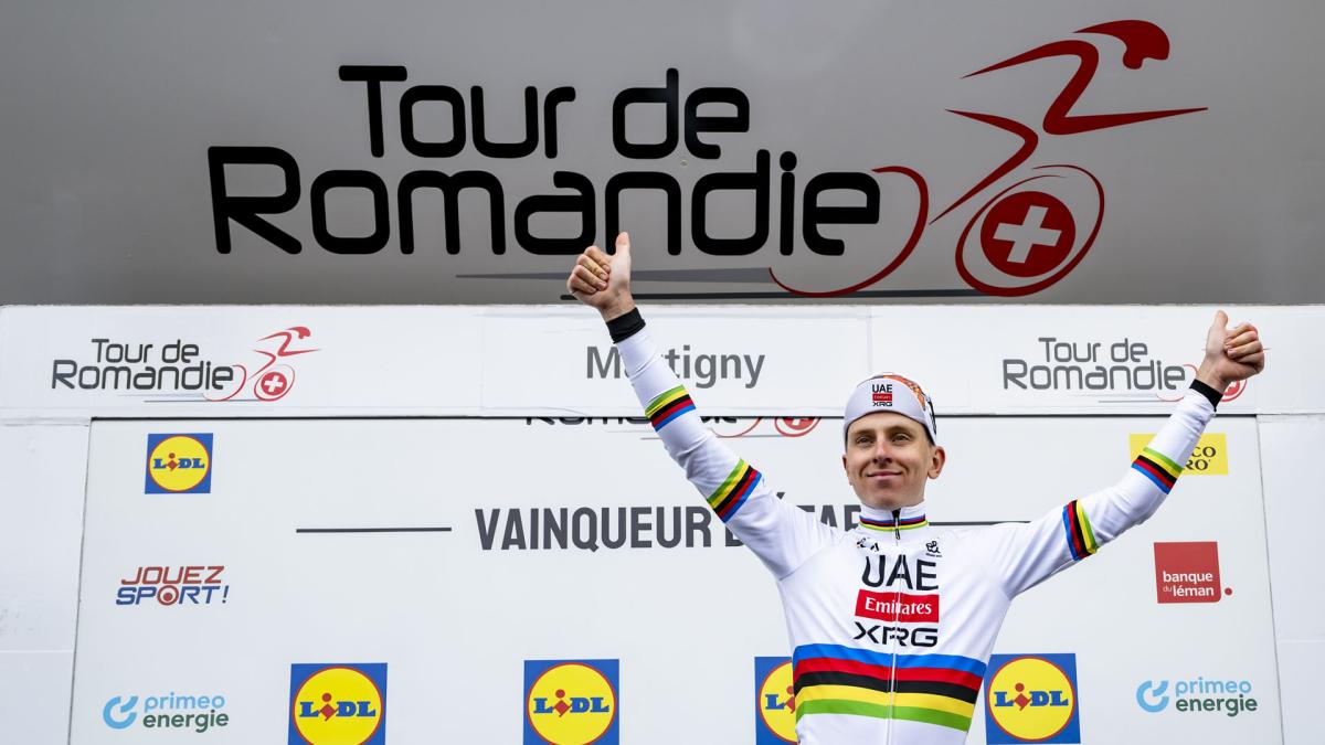 <![CDATA[Pogacar estrena su casillero de victorias en el Tour de Romandía]]>