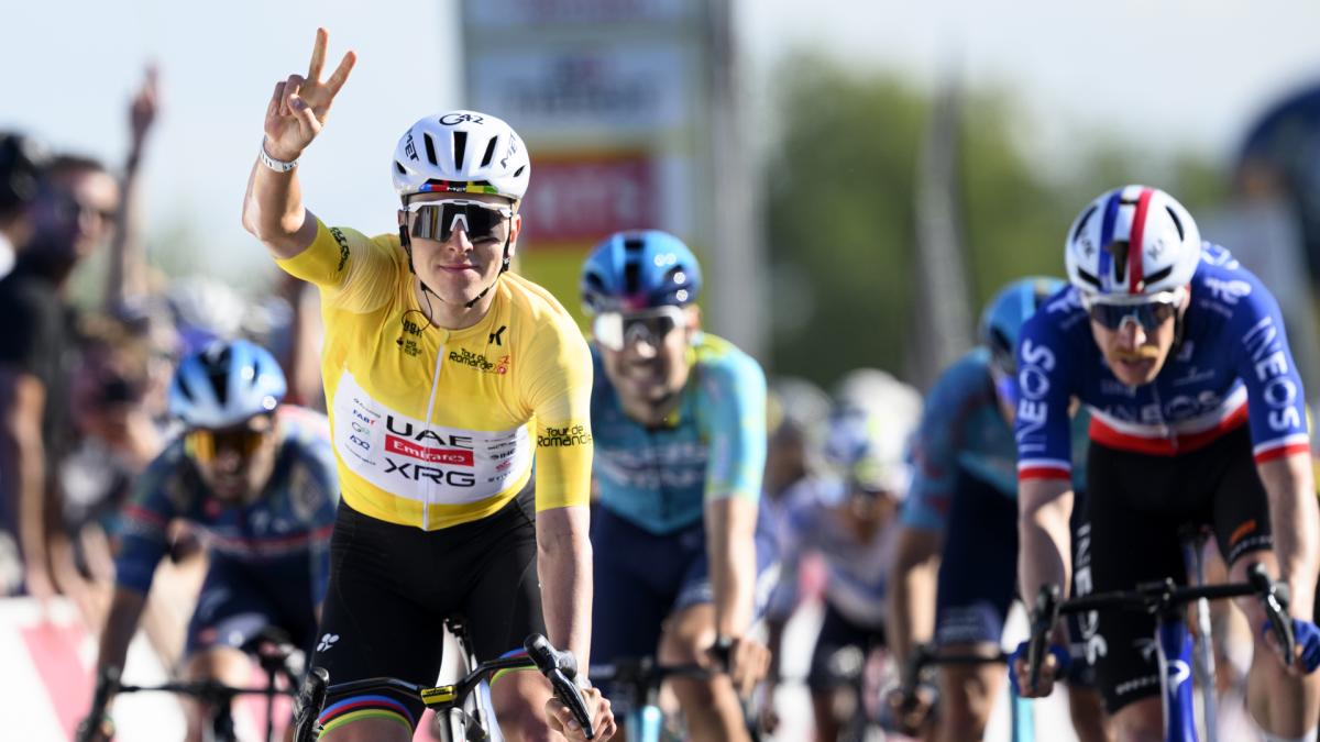 <![CDATA[Pogacar gana al esprint y mantiene el liderato del Tour de Romandía]]>