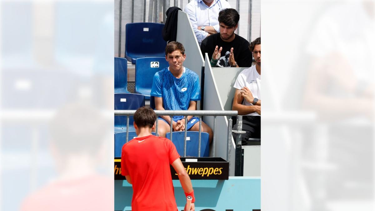 <![CDATA[Alcaraz vuelve a la Caja Mágica para ver jugar a su hermano Jaime]]>