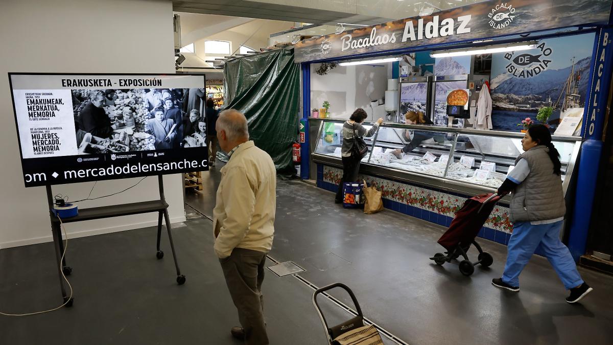 <![CDATA[Una exposición en el mercado del Ensanche recuerda el papel protagonista de las mujeres de Pamplona en la huelga por el alza de los precios de los alimentos de 1951]]>