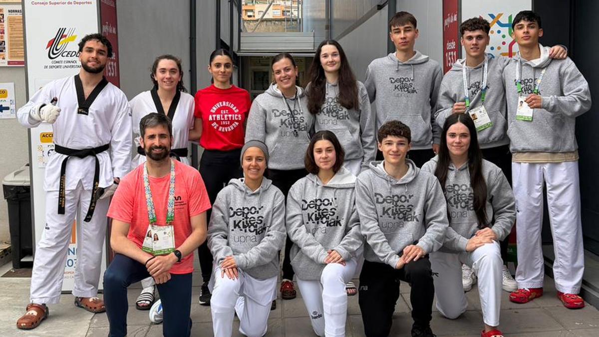 <![CDATA[Navarra logra cinco medallas en el Campeonato de España Universitario de Taekwondo]]>