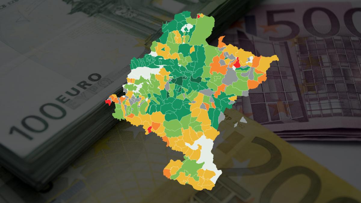 <![CDATA[Un municipio de la comarca de Pamplona y otro de zona norte superan los 2.100 euros de pensión por jubilación]]>