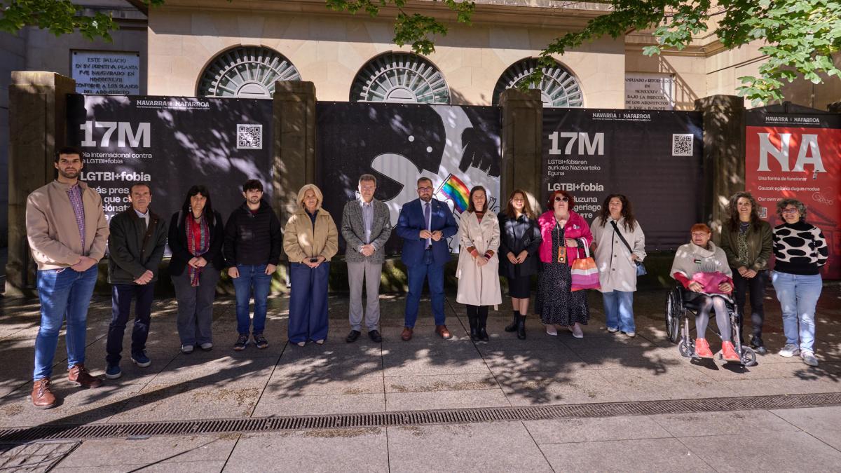 <![CDATA[El Gobierno de Navarra llama a posicionarse frente al odio en el Día Internacional contra la LGTBI+fobia]]>