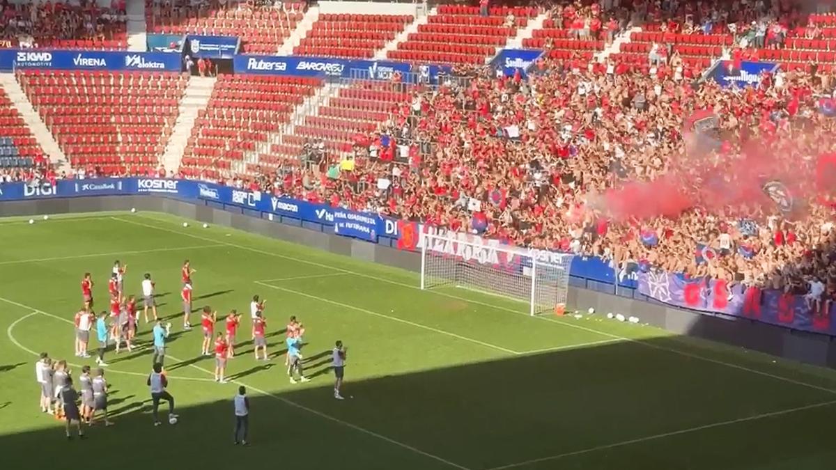 <![CDATA[Los jugadores agradecen el apoyo recibido: comunión entre grada y equipo]]>