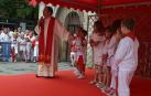 Imágenes de la ofrenda de los niños a San Fermín