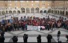 Concentración en Orkoien para rechazar la agresión sexual contra una vecina
