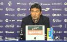 Braulio Vázquez, durante la rueda de prensa con Osasuna.