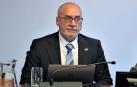 El consejero de Universidades, Innovación y Transformación Digital, Juan Cruz Cigudosa, en una comparecencia en el parlamento