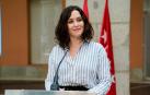 La presidenta de la Comunidad de Madrid en funciones, Isabel Díaz Ayuso, en una rueda de prensa.