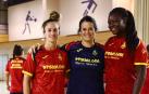 Nerea Pena, Eli Arrechea y Lysa Tchaptchet, en Andorra