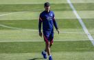 El 'Cholo' Simeone en la Ciudad Deportiva Wanda en Majadahonda el primer día de entrenamientos