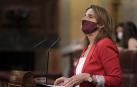 La ministra para la Transición Ecológica, Teresa Ribera, interviniendo en el Congreso de los Diputados
