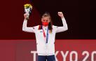 Adriana Cerezo celebra su medalla de plata olímpica en taekwondo