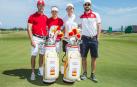 Azahara Muñoz y Carlota Ciganda, con sus cadis, integran el equipo español femenino de golf en los Juegos de Tokyo 2020.

TRISTAN JONES

  (Foto de ARCHIVO)

16/08/2016