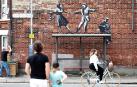 Una de las obras de Banksy en la localidad inglesa de Great Yarmouth