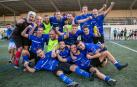 Los jugadores del Injerto celebraron el triunfo en el campo de Oberena