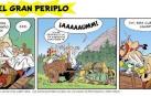 Parte de la viñeta 'Astérix tras las huellas del grifo'.