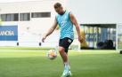 Javi Ontiveros entrenando con el Villarreal