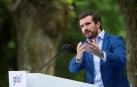 Pablo Casado, durante su intervención en el inicio del curso político del Partido Popula