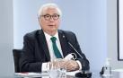 Manuel Castells, ministro de Universidades, durante la rueda de prensa posterior a la reunión del Consejo de Ministros