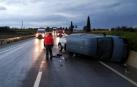 Colisión dos vehículos en A68 en Tudela