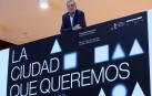 José María Ezquiaga, director del congreso de la Fundación Arquitectura y Sociedad, este miércoles en el Baluarte de Pamplona