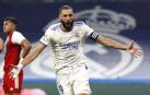 Benzema, protagonista con su triplete en la victoria ante el Celta