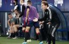 Jagoba Arrasate da instrucciones en el partido contra el Betis