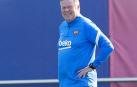El entrenador del F.C. Barcelona, Ronald Koeman