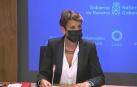 María Chivite, durante su comparecencia