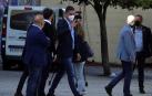 Pedro Sánchez, a su llegada al acto celebrado en Ponferrada