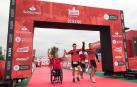 De izda. a dcha., Eva Moral, Miguel Indurain y Javier Gómez Noya