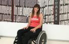 Sheila Varas Bueno, en el hospital de Toledo, donde trabaja en rehabilitación tras su accidente