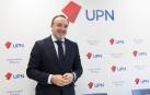 Javier Esparza, en una rueda de prensa reciente en Tudela.