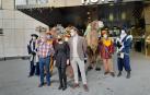 Representantes de la Asociación Cabalgata Reyes Magos de Pamplona, este martes