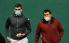 Joseba Ezkurdia, junto con Jon Apezetxea, en el Labrit.