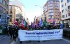 Cabecera de la manifestación de este domingo