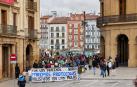 Manifestación en Pamplona de padres en favor de la libertad de los niños en las aulas y contra los protocolos COVID en los colegios