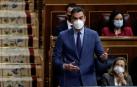 Pedro Sánchez, este miércoles, durante la sesión de control al Gobierno