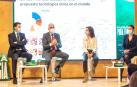 De izquierda a derecha, José Luis Blanco, Jesús Calavia, Ana Ursúa y Belén Linares durante la ponencia sobre el hidrógeno verde