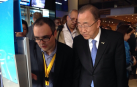 Juan Andrés Muñoz, junto a Ban Ki-moon, ex secretario general de las Naciones Unidas