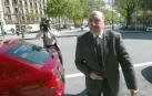 Luis Roldán, en 2005, cuando iba a comparecer en la Comisión Otano del Parlamento foral