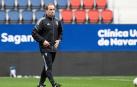El entrenador de Osasuna, Jagoba Arrasate, durante una sesión anterior en El Sadar