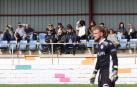 Varios aficionados ven un partido del Subiza en la grada del Sotoburu