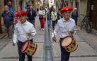 La barriada del Puy, camino este martes a la basílica para celebrar la Salve en honor de la patrona