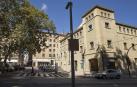 Cámara de control de acceso al Casco Viejo en el cuesta de Labrit de Pamplona
