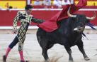 Alejandro Talavante, durante la lidia a su segundo de la tarde